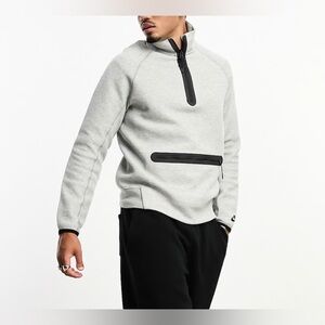 Nike Men’s Tech Fleece Half Zip Sweatshirt Gray Size S Pullover Athletic